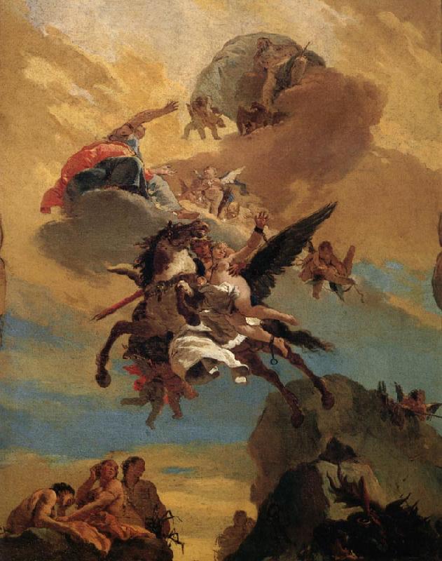 Giovanni Battista Tiepolo Perseus and andromeda France oil painting art